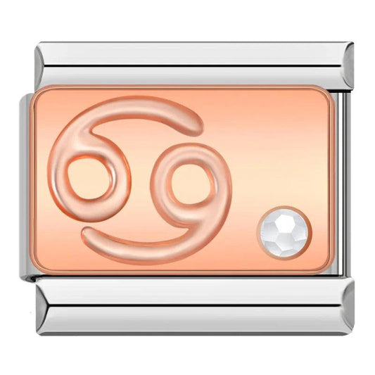 Cancer with Stone, on Silver - Charms Official