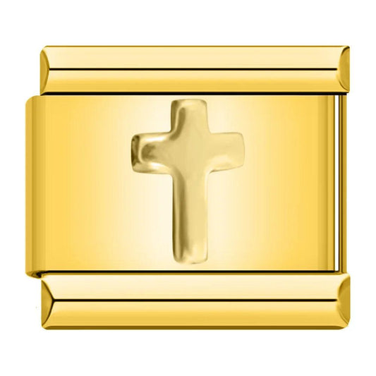Cross, on Gold - Charms Official
